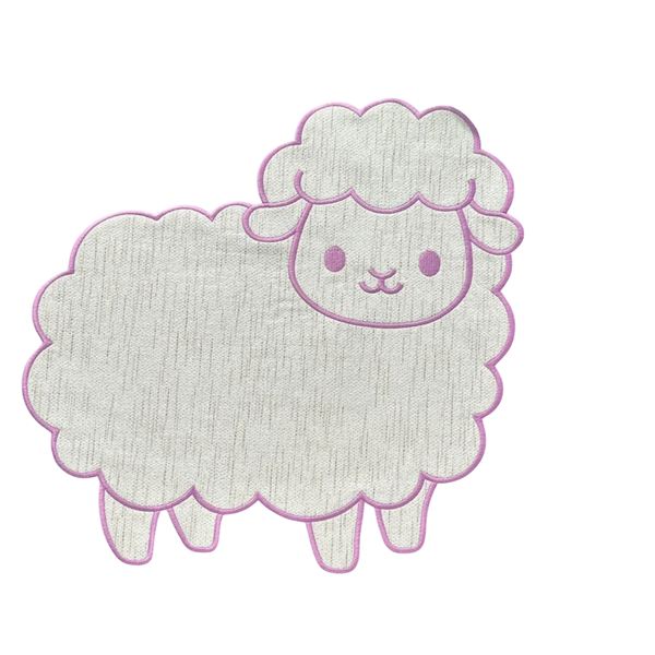 Little Lamb Placemat – Pink