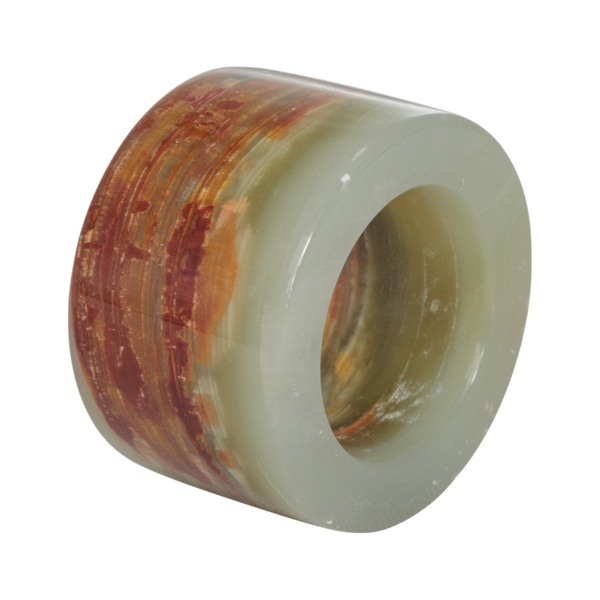 Onyx Napkin Rings Green, Set of 2